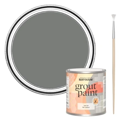 Image of Rust Oleum Grey Ultra Durable Grout Paint Torch 250ml
