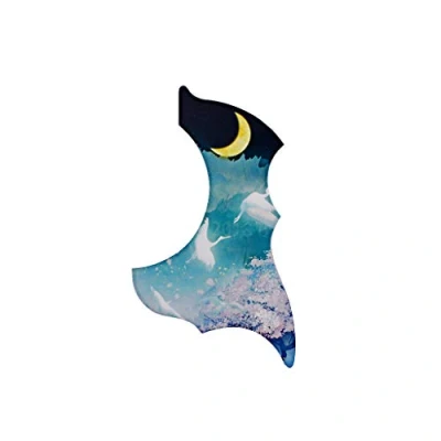 Image of Alnicov 1PCS Universal Folk Acoustic Guitar Pickguard Self Adhesive Pick Guard Sticker For Parts,Moonlight