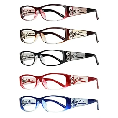 Image of EYEBOGO Kaylee Stylish Reading Glasses for Women (5 Pack, 3.25)