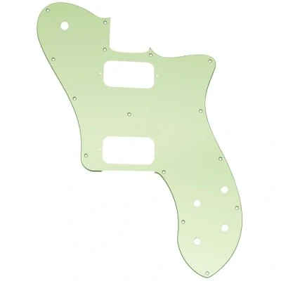Image of Musiclily Pro 15 Holes Uncovered HH Guitar Pickguard for Mexico Fender 72 Tele Deluxe Style Electric Guitar, 3Ply Mint Green