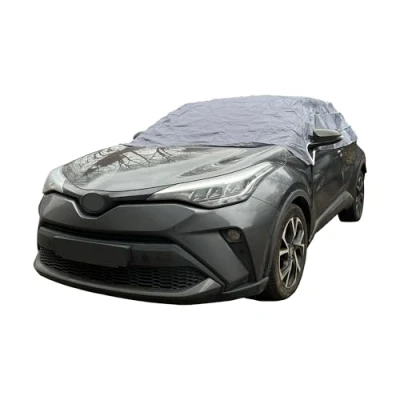 Image of Sakura SS5384 Large Grey Car Top Cover Frost Protection Water Resistant Universal Easy Fit Choose From 4 Sizes,