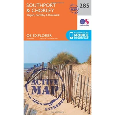 Image of Explorer Active 285 Southport &amp; Chorley Map With Digital Version