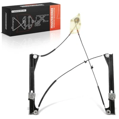 Image of Frankberg Window Regulator Front Right Without Motor Compatible with Polo 6R All Engine Hatchback 2009 2017 6C 2011 Replace# 6R3837462A