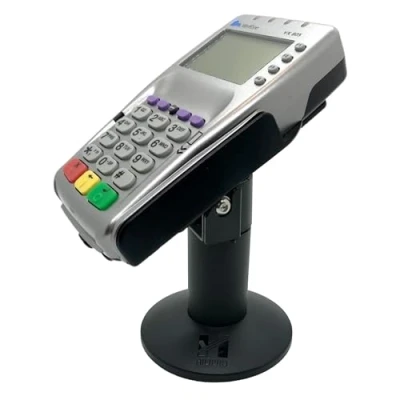 Image of HILIPRO Point of Sale Sturdy Metal Swivel Stand for Verifone VX805 A Complete POS Kit Includes Adhesive Glue Pad and Hardware Credit Card Payment Machine Stands
