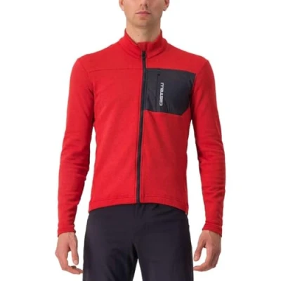 Image of CASTELLI 4522505 642 UNLTD TRAIL JERSEY Sweatshirt Men&#039;s POMPEIAN RED/DARK GRAY Size XXL