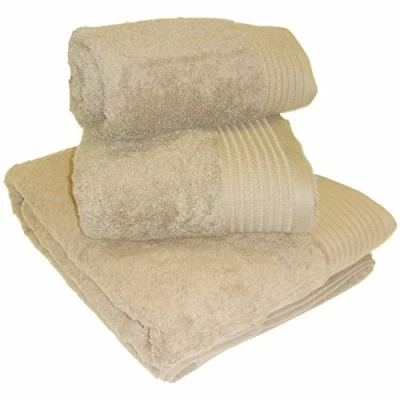 Image of Sue Rossi Ltd 100% Egyptian Cotton Towels 600 GSM Thick Soft Face Hand Bath Towel Sheet XL Super And Colours (Biscuit, Towel)