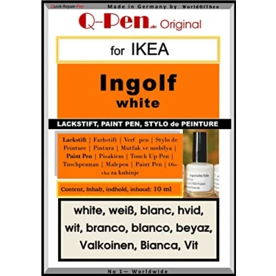 Image of Q Pen Touch Up Paint Suitable for Ikea Ingolf White