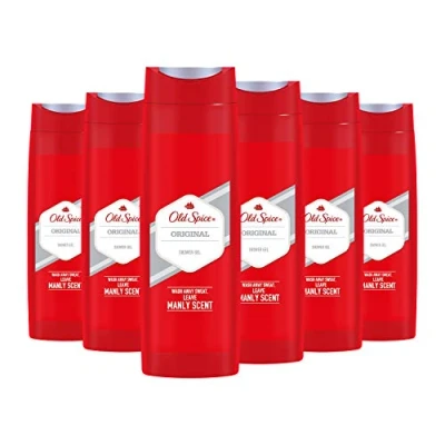 Image of Old Spice Original Shower Gel for Men, Pack of 6 (6 x 400 ml)