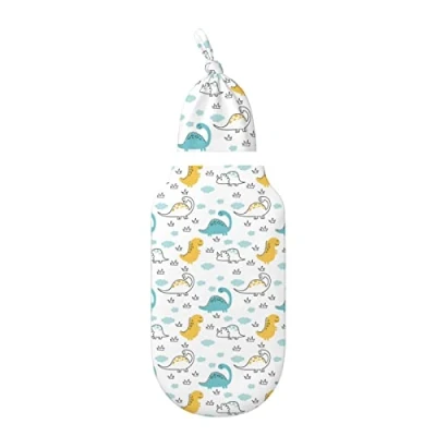 Image of XVBCDFG Happy Dinosaur Baby Swaddle Blanket Newborns Receiving Blankets Cute Newborn Sleep Sack Stuff