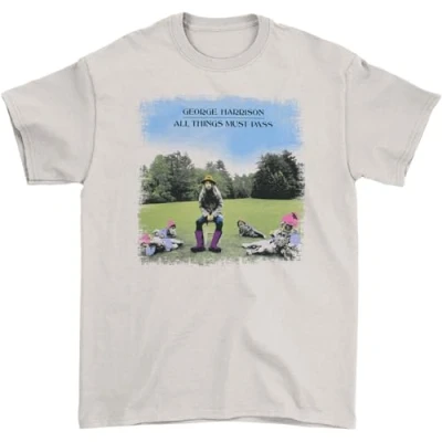 Image of George Harrison Men&#039;s All Things Must Pass Short Sleeve T Shirt, Grey, X Large
