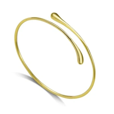 Image of Philip Jones Gold Plated Teardrop Bangle