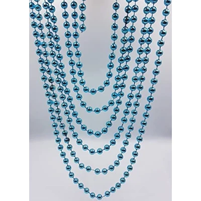 Image of 9ft Turquoise Bead Chain Garland Beads Christmas /All Year Decoration (DP33B)