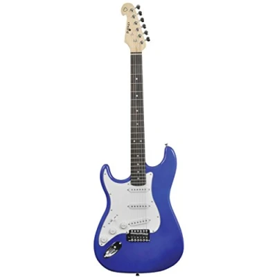 Image of Chord CAL63 Electric Guitar Left Handed Metallic Blue, Dimensions: 330 x 995 60mm