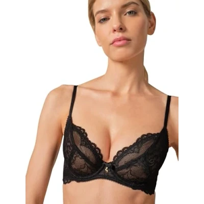 Image of Gossard Superboost NON Padded Plunge BRA Underwired bra, Women&#039;s, Size: 34F, Black
