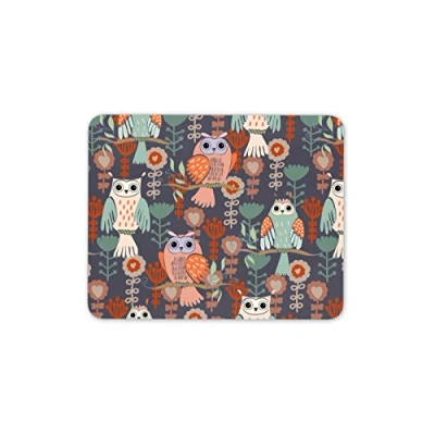 Image of Destination Vinyl ltd Cute Owl Mouse Mat Pad Bird Owls Mum Sister Aunty Student Computer #13002