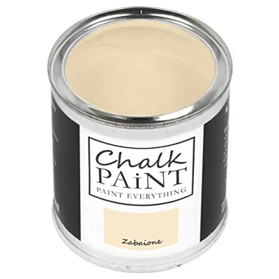 Image of Chalk Paint Everything® Zabaione (Custard Yellow) 750 ml Water Based for Shabby Chic Furniture, Décor, and Upcycling Projects Non Toxic, Easy to Apply