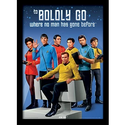 Image of Star Trek Boldly Go A3 Framed Print