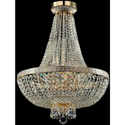 Image of Bella Grand Chandelier Gold &amp; Crystal, 8 Light, E14