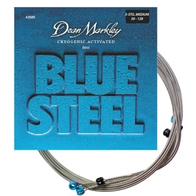 Image of Dean Markley 2680 (.050 .128) Blue Steel Bass MED 5 String