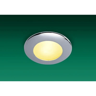 Image of Firstlight Sonar 1 Light Bathroom Ceiling Downlight Chrome IP64
