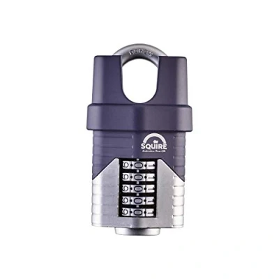 Image of Henry Squire Vulcan 5 Wheel Closed Shackle Combination Padlock, 60 mm (Length), Blue