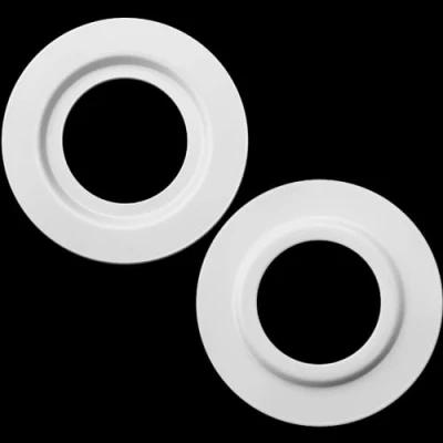 Image of 2 X Lamp Shade Adapter Reducer Plate / Washer Ring Made From Metal ES to BC