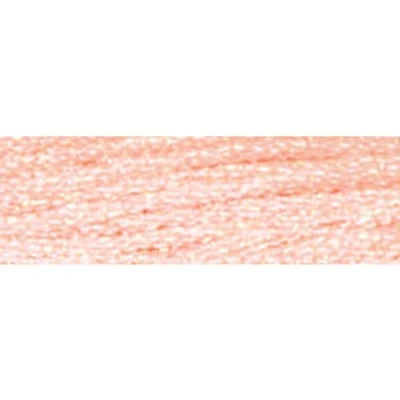 Image of DMC 317W E967 Light Effects Polyster Embroidery Floss, 8.7 Yard, Soft Peach