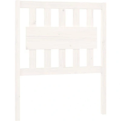 Image of vidaXL Bed Headboard White 80.5x4x100 cm Solid Wood Pine