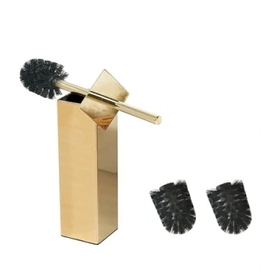 Image of BGL Stainless Steel Material Stand Toilet Brush Holder For Bathroom And Hotel (gold)