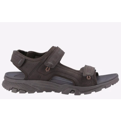 Image of Hush Puppies Nevis Sandal Mens Summer, Brown, 6 UK