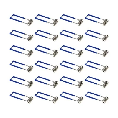 Image of OTOTEC 24PCS Retaining Spring Clips Securing Clamps Light Fittings 1.5x60mm for GU10 MR16 Downlight Spotlight Recessed Ceiling Lighting
