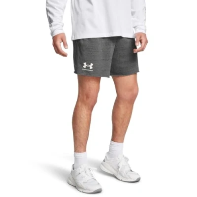 Image of Under Armour UA Rival Terry 6in Short Castlerock / Onyx White XS
