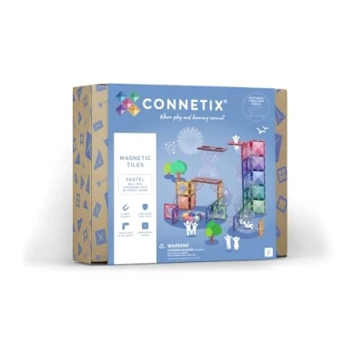 Image of CONNETIX Pastel Ball Run Expansion Pack, 80 Pieces