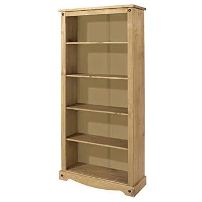 Image of Core Products, Corona Waxed Pine Tall Bookcase