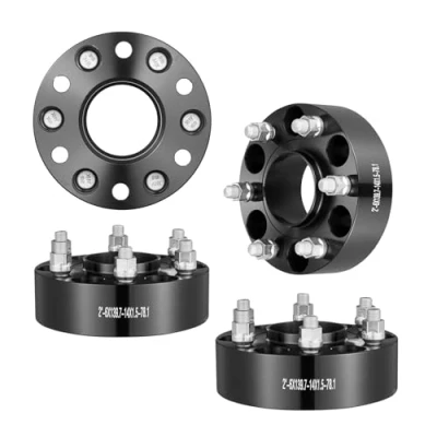 Image of Vevor Wheel Spacers, 2&#039; 6&#039;x5.5&#039; Adapters, 6 Lug Forged Spacer, 78.1 mm Bore Hubcentric M14 x1.5 Studs Fit for 1984 2018 Chevrolet,