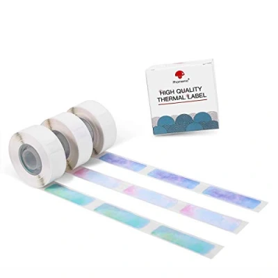 Image of Phomemo D30 Starry Sky Pattern Thermal Labels Self Adhesive, 12x40mm/0.47x1.57inch, 3 Rolls