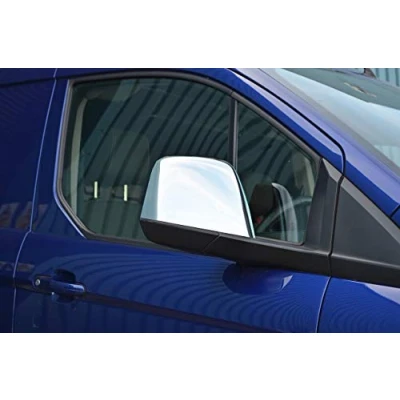 Image of Chrome Wing Mirror Covers To Fit Transit Connect (2012+)