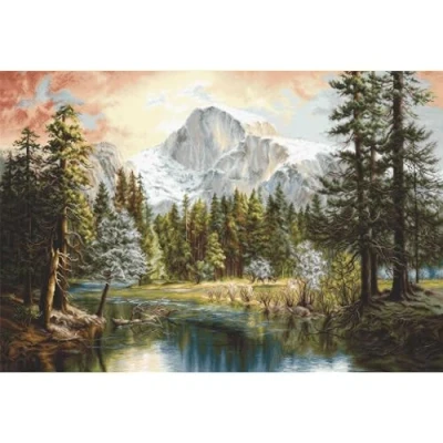 Image of LUCAS Cross Stitch Set, Cotton, Multicoloured, 23x15cm