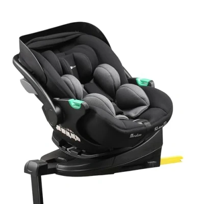 Image of Cozy N Safe Avalon i Size 360 Rotation 40 87 cm Car Seat Carrier with Base (Black/Grey)