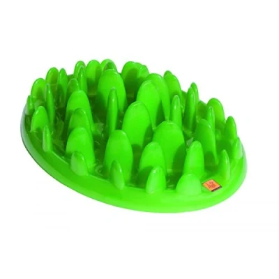 Image of Company of Animals GREEN Mini Slow Interactive Feeder for Dogs, Best Fun Dog Bowl, Anti Gulp, Gobble Stopper, Mental Stimulation Puzzle, Suitable Puppy &amp; Small, Medium Large Dogs