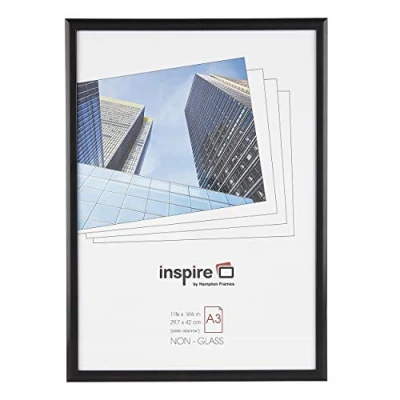 Image of Hampton Frames Poster Frame, Black, A3 (29.7x42cm)