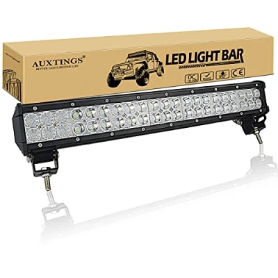Image of AUXTINGS 20 inch 126W Led Light Bar Spot Flood Beam Off Road Trucks Driving Fog Lights,DC 12V 24V