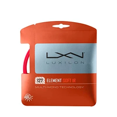 Image of Luxilon Element IR Soft Tennis String, 12.2 m, Red, 1.27 mm,