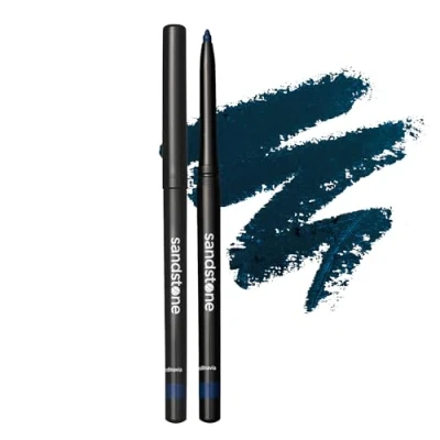 Image of Sandstone Scandinavia Hypoallergenic Waterproof Eyeliner Blue for Sensitive Eyes Fragrance Free Vegan and Cruelty Eye Pencil