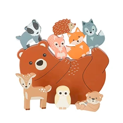 Image of Orange Tree Toys Woodland Animal Wooden Balancing Game