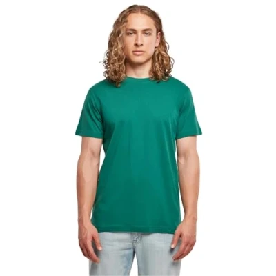 Image of Build your Brand Men&#039;s Basic Round Neck T Shirt Shirt, Green,