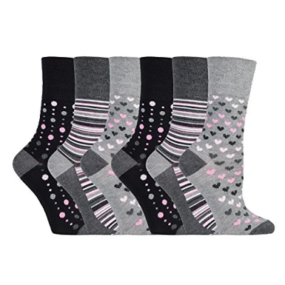 Image of 6 Pairs Gentle Grip Bamboo socks (RM36)
