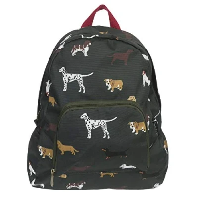 Image of Sophie Allport Fetch Folding Travel Rucksack Forest Green One Size