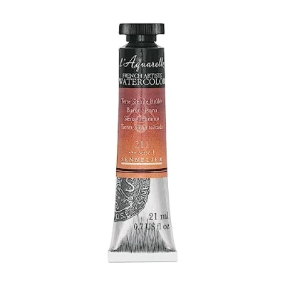 Image of Sennelier Watercolour 21ml Tube S1 Burnt Sienna (211)