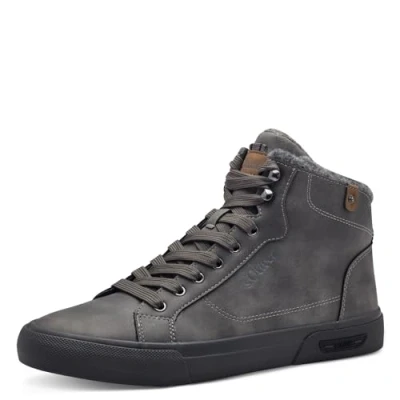 Image of s.Oliver Men&#039;s Wl Lace Boot 5 16260 43 Snow, Darkgray, 10.5 UK